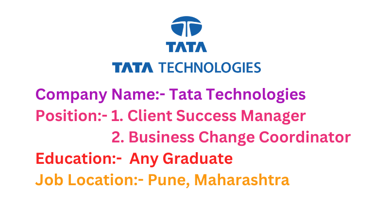 Tata Technologies Recruitment 2024