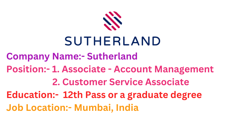 Sutherland Recruitment 2024