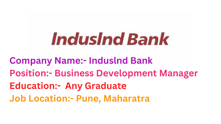 INDUSIND BANK Jobs in Pune 2024