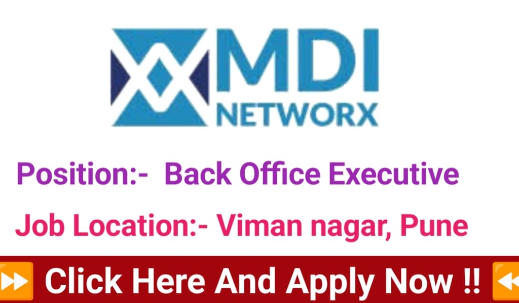 Jobs In Pune at MDI Networks