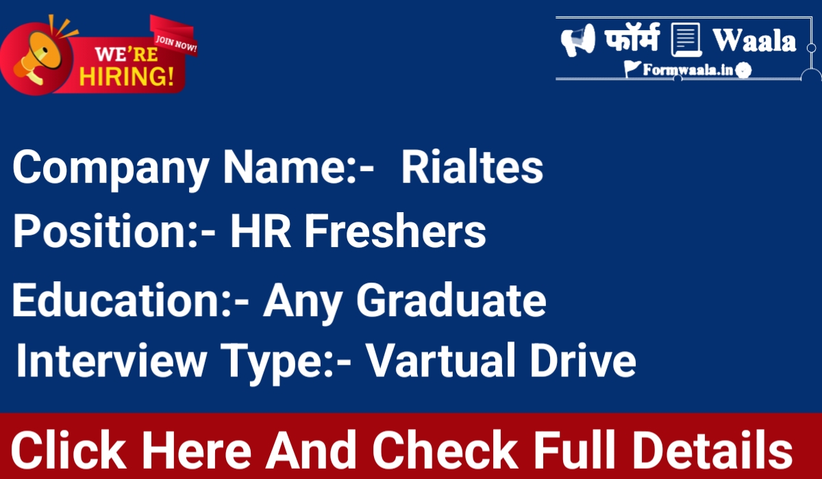 Rialtes HR Jobs In Pune 2025