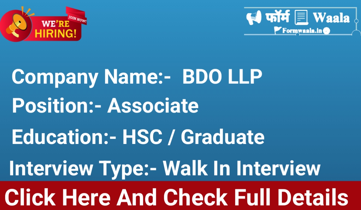 BDO Walk in interview 2025