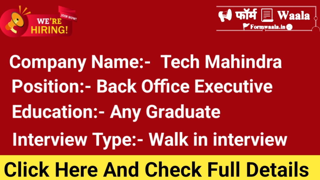 Tech Mahindra Jobs in pune 2025