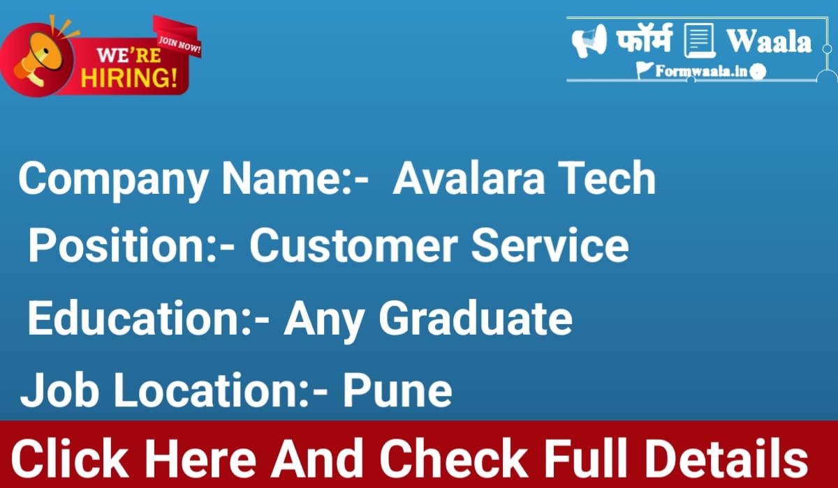 Walk In Interview For Customer Service Analyst in Avalara Technologies