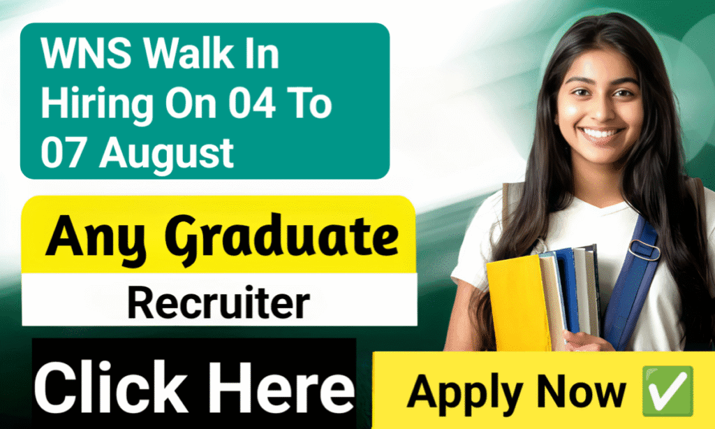 WNS Global Services in Non-IT Recruiter 2025
