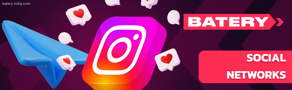 Batery India is represented on Telegram and Instagram